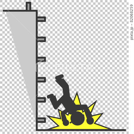 現場で昇降中に転落して大怪我をした作業員 82068259