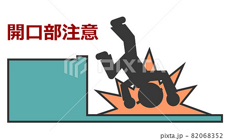 現場で段差から落ちて大怪我をした作業員 82068352