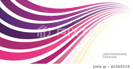 Abstract colorful wave line vector background. Modern simple pattern design. Minimal style line texture graphic. Suit for wallpaper, cover, poster, brochure, banner, flyer, website 82069558