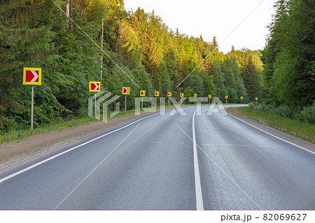 Road in the forest Road in the forest 82069627