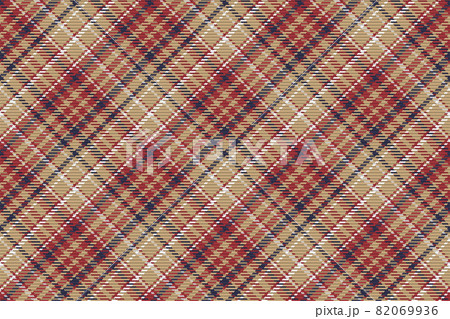 Seamless pattern of scottish tartan plaid. Repeatable background with check fabric texture. Vector backdrop striped textile print. 82069936