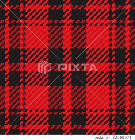 Seamless pattern of scottish tartan plaid. Repeatable background with check fabric texture. Vector backdrop striped textile print. 82069971