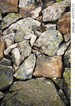 detail of granite stones on a rubble field detail of granite stones on a rubble field 82070113