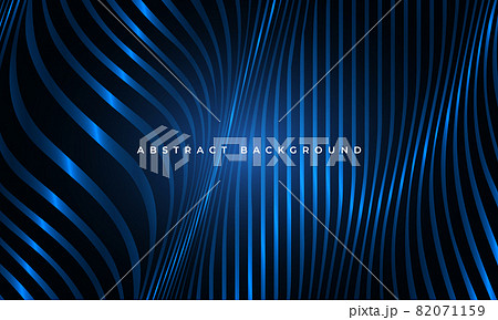 Abstract luxury glowing blue fluid wavy shapes geometric elegance background 82071159