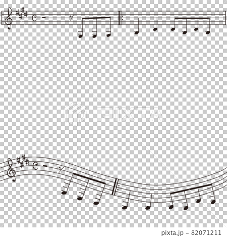 音符ラインフレーム 82071211