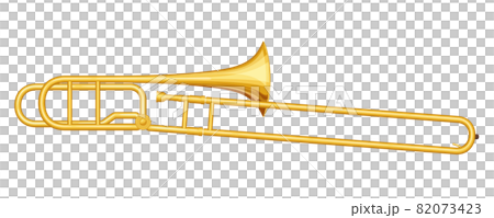 トロンボーンのイラスト_唾抜き_石突きあり 82073423