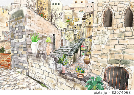 石造りの街 82074068