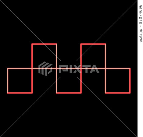 Neon taxi symbol red color vector illustration Neon taxi symbol red color vector illustration 82074696