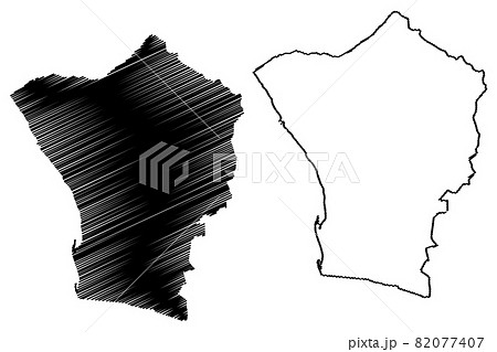 Erongo Region (Regions of Namibia, Republic of Namibia) map vector illustration, scribble sketch Erongo map 82077407