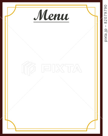 メニュー表 82079790
