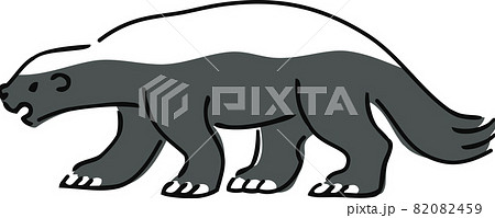 手描き風のラーテルのイラスト 手描き風のラーテルのイラスト 82082459