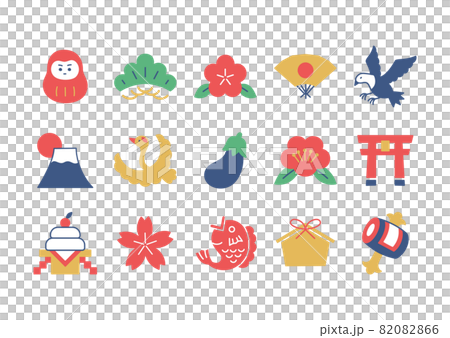 お正月のイラスト　カラー 82082866
