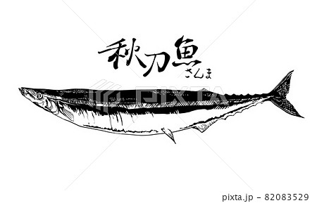 秋刀魚のイラスト 82083529