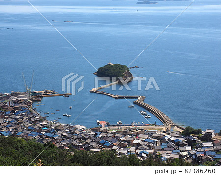 後山から鞆の街並み 82086260