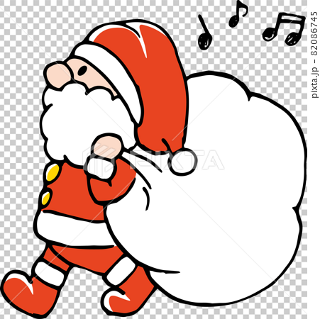 Image illustration of cute Santa Claus walking... - Stock Illustration  [82086745] - PIXTA