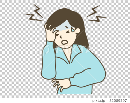 頭痛・頭が重い・めまい・睡眠障害・イライラ・パニック・うつ状態_自律神経の乱れ症状 82089397