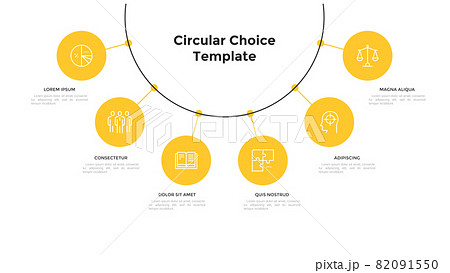 Modern Infographic Vector Template 82091550