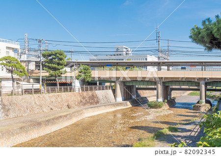 駅前風景　芦屋駅 82092345