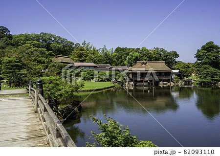 彦根城　玄宮楽々園　玄宮園庭園　臨池閣　滋賀県彦根市 82093110