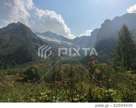Summer mountain valley canyon panorama 82094030
