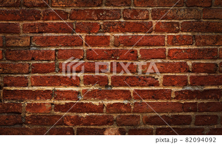 Black and red brick wall texture background with old dirty and vintage style pattern. 82094092