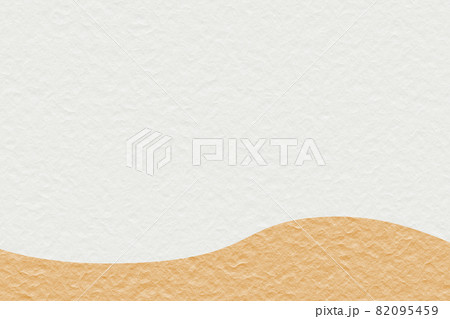 イラスト素材　背景素材　和紙　紙　和風　抽象的　アブストラクト　枠　フレーム　しわしわ　曲線 82095459