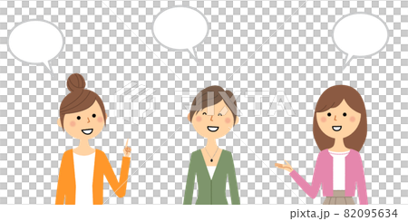 会話をする女性達 82095634