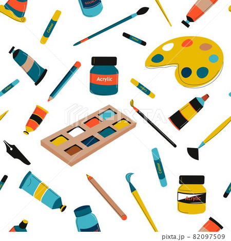 Painting and drawing brushes and tools instruments Painting and drawing brushes and tools instruments 82097509