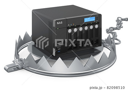 Bear Trap With Nas Network Attached Storage 3d のイラスト素材