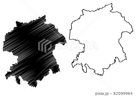 Viljandi County (Republic of Estonia, Counties of Estonia) map vector illustration, scribble sketch Viljandimaa map 82099964