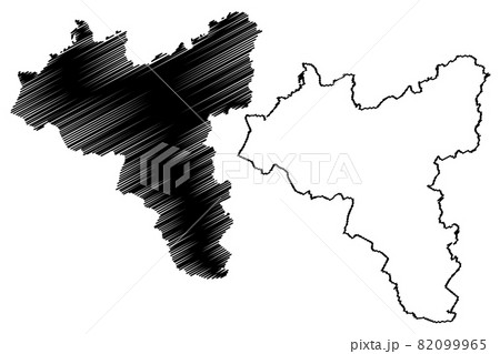 Valga County (Republic of Estonia, Counties of Estonia) map vector illustration, scribble sketch Valgamaa map 82099965