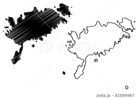Saare County (Republic of Estonia, Counties of Estonia) map vector illustration, scribble sketch Saaremaa, Muhu, Ruhnu, Abruka and Vilsandi island map Saare County (Republic of Estonia, Counties of Estonia) map vector illustration, scribble sketch Saaremaa, Muhu, Ruhnu, Abruka and Vilsandi island map 82099967