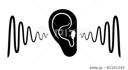 Human hearing icon Human hearing icon 82101383