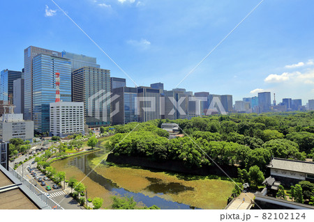 東京の都市風景 皇居周辺 東京の都市風景 皇居周辺 82102124