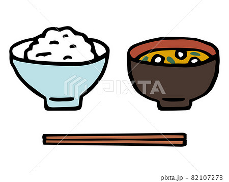 ご飯とみそ汁／食べもの 82107273
