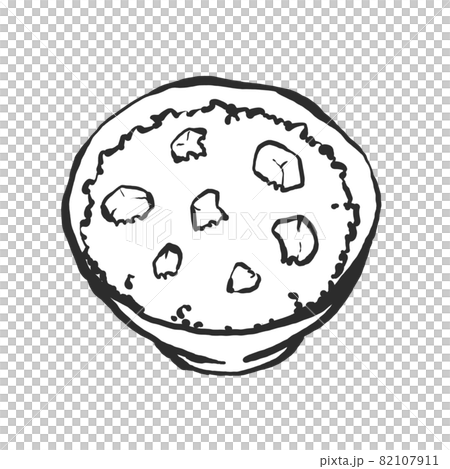 板栗飯手繪毛筆劃風插畫 82107911