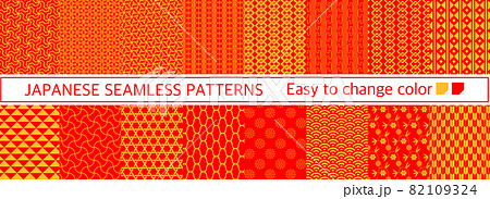 和柄　シームレスパターン　セット 82109324