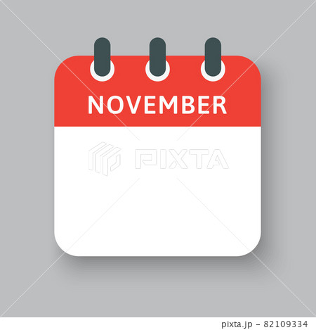 Template icon calendar, month of year November 82109334