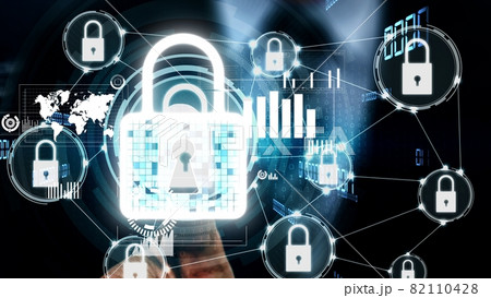 Cyber security encryption technology to protect data privacy conceptual Cyber security encryption technology to protect data privacy conceptual 82110428