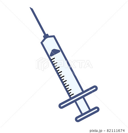 注射器のイラストのイラスト素材