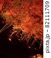 ライトアップされた紅葉 82111709