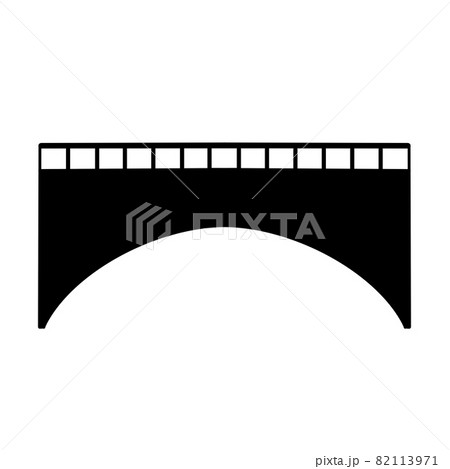 橋 シルエットのイラスト素材