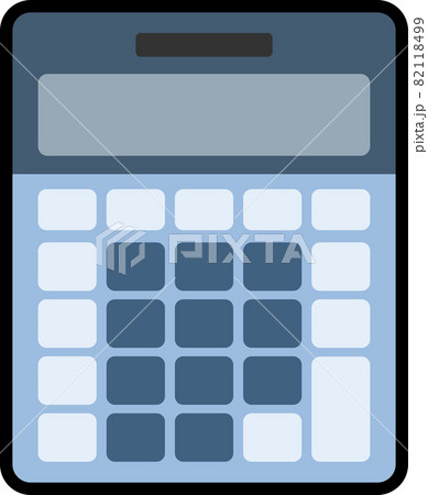 ポップでかわいい電卓のシンプルなイラスト 82118499