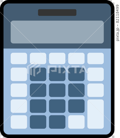 ポップでかわいい電卓のシンプルなイラスト 82118499