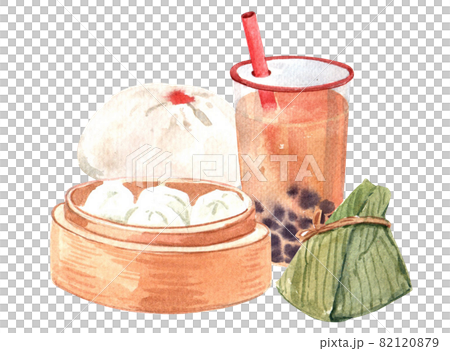 Asian travel watercolor 82120879