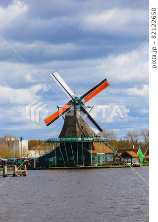 Windmills in Zaanse Schans - Netherlands Windmills in Zaanse Schans - Netherlands 82122650