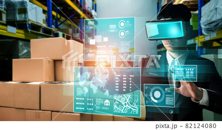Future virtual reality technology for innovative VR warehouse management Future virtual reality technology for innovative VR warehouse management 82124080