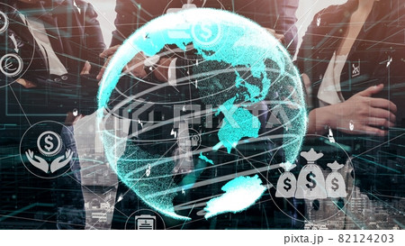 Conceptual business dashboard for financial data analysis Conceptual business dashboard for financial data analysis 82124203