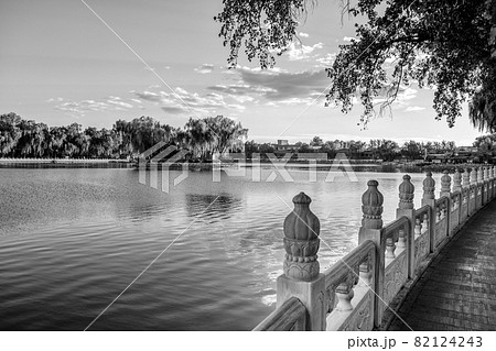 Shichahai historic scenic lake area in Central Beijing, China Shichahai historic scenic lake area in Central Beijing, China 82124243