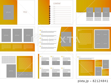 そのまま使えるスタイリッシュな企画 提案書フォーマットのイラスト素材